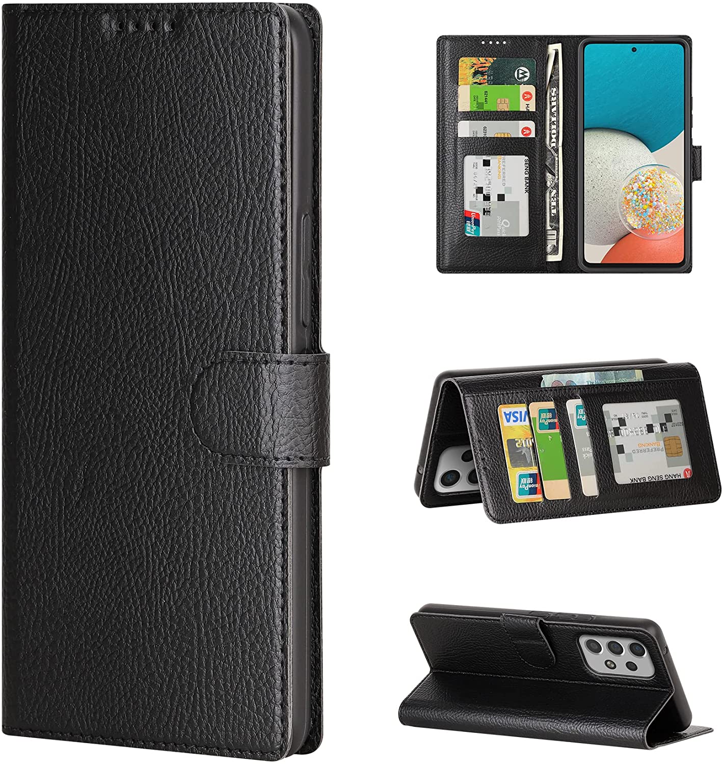 Leather Folio Wallet Case for Samsung Galaxy A53 5G Leather Folio Wallet Case for Samsung Galaxy A53 5G